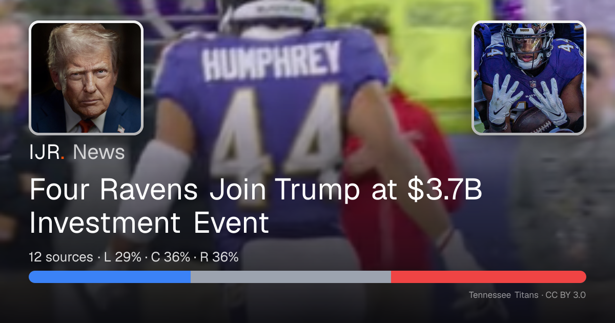 Four Ravens Join Trump at $3.7B Investment Event — IJR News