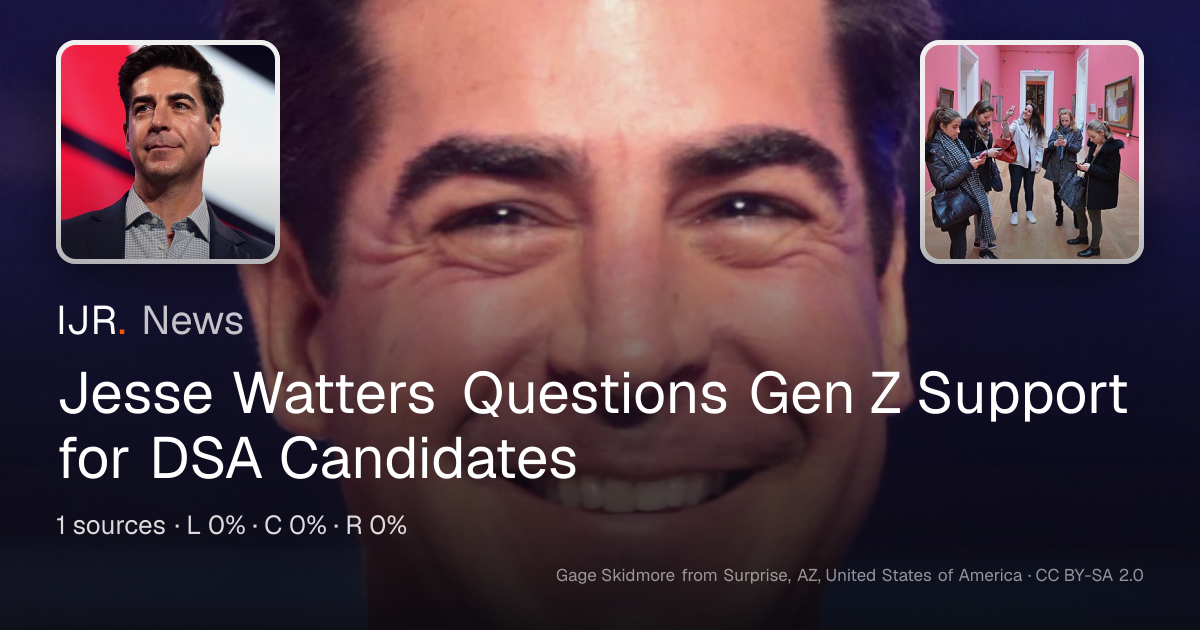 Fox News Host Jesse Watters Slams Gen Z As Lazy, Entitled — IJR News
