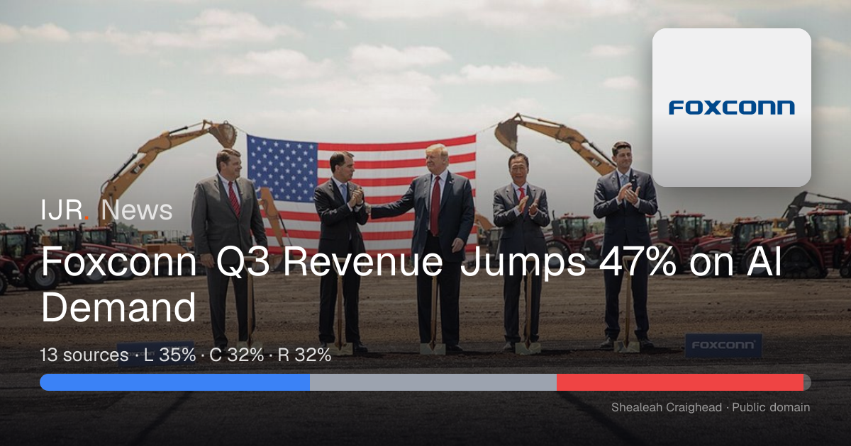 Foxconn Q3 Revenue Jumps 47% on AI Demand — IJR News
