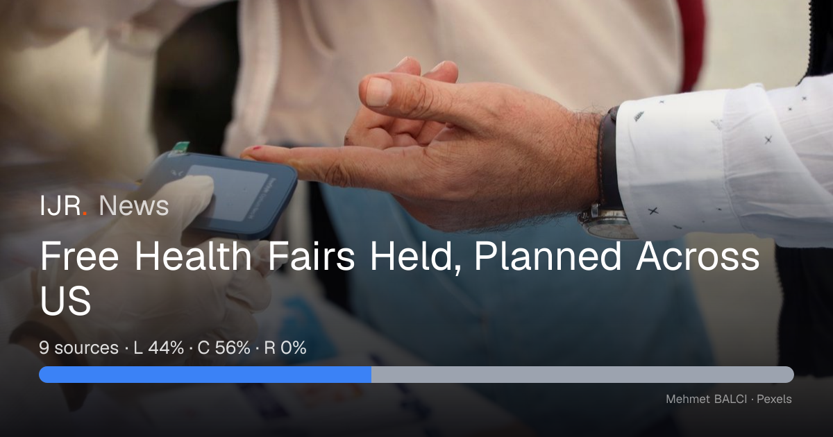 Free Health Fairs Held, Planned Across US — IJR News