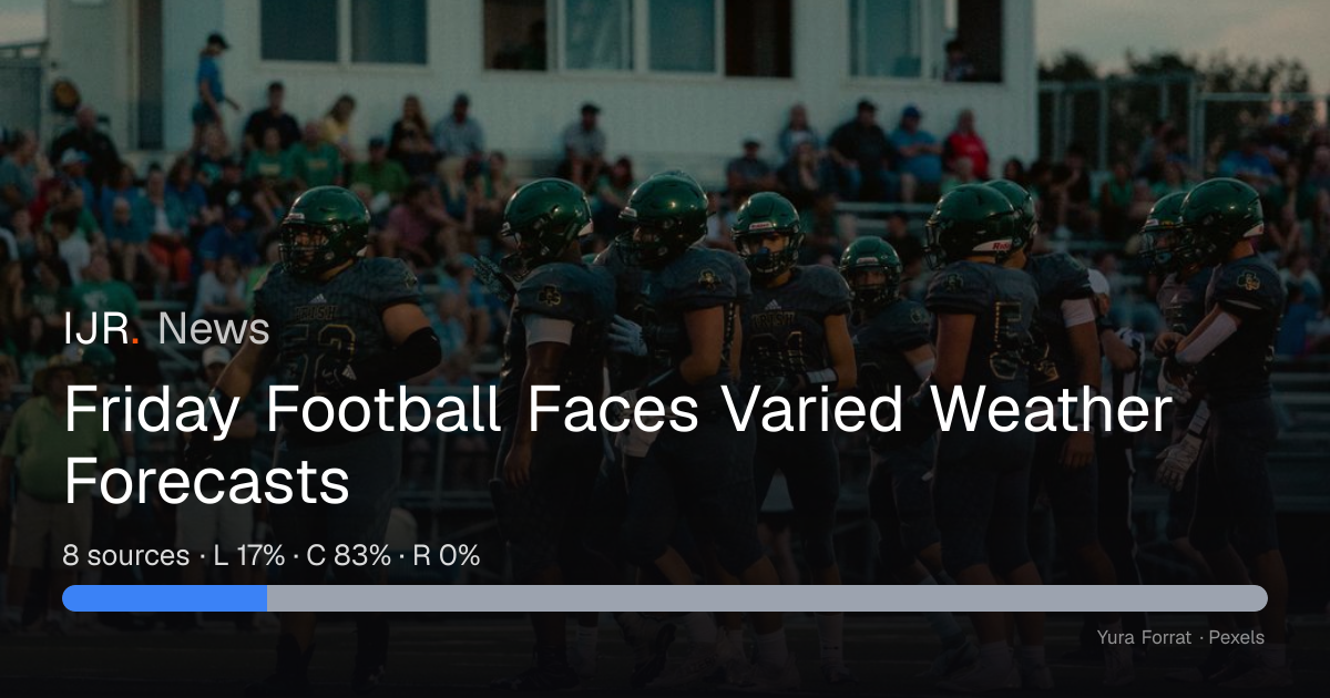 Friday Football Faces Varied Weather Forecasts — IJR News