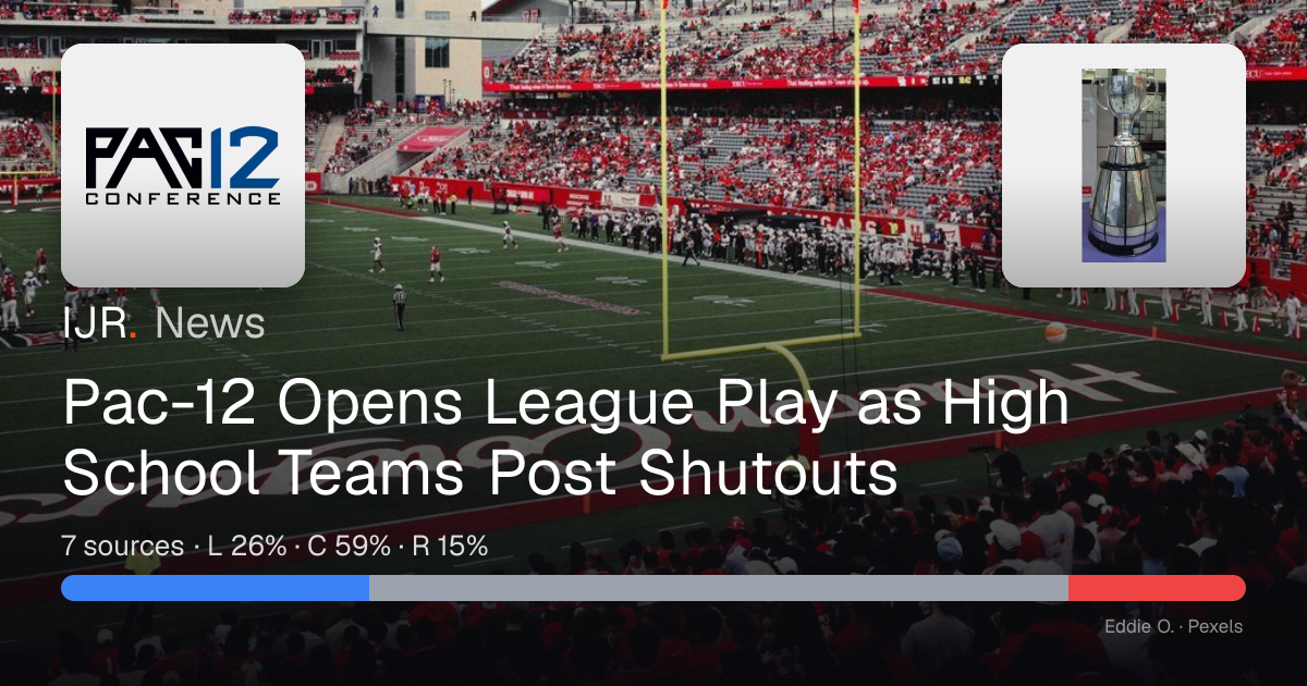 Pac-12 Opens League Play as High School Teams Post Shutouts — IJR News