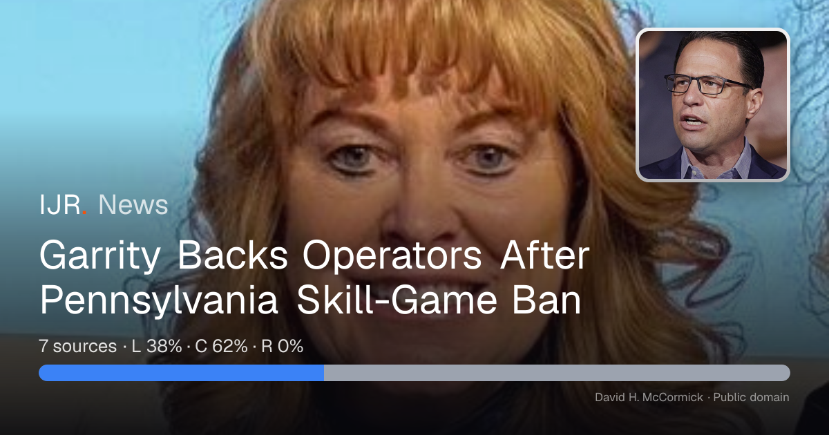 Garrity Backs Operators After Pennsylvania Skill-Game Ban — IJR News