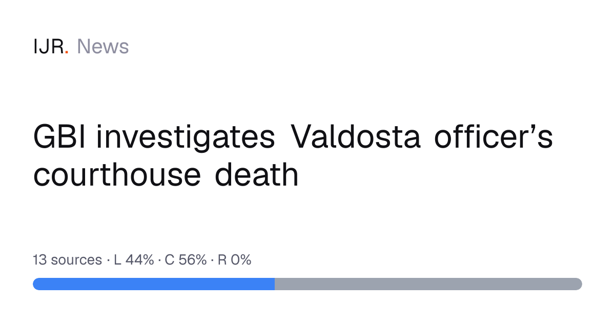 GBI investigates Valdosta officer’s courthouse death — IJR News