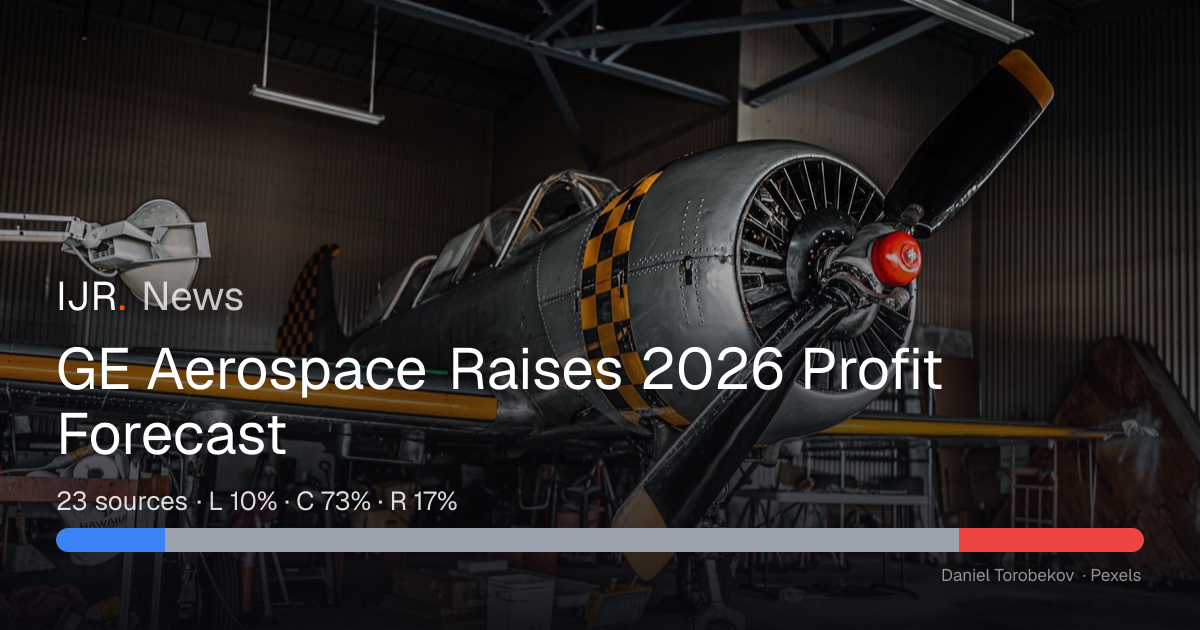 GE Aerospace Raises 2026 Profit Forecast — IJR News