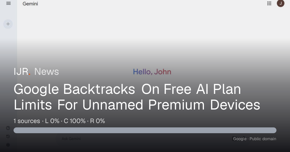 Google Backtracks On Free AI Plan Limits For Unnamed Premium Devices ...