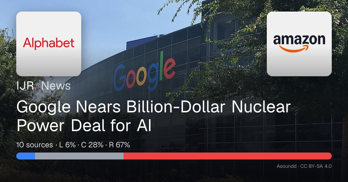 Google Nears Billion-Dollar Nuclear Power Deal for AI — IJR News