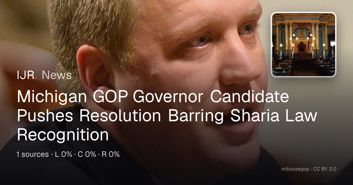Governor Candidate Vows To Keep Sharia Law Out Of Swing State With ...