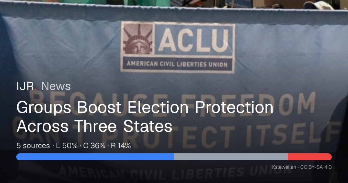 Groups Boost Election Protection Across Three States — IJR News