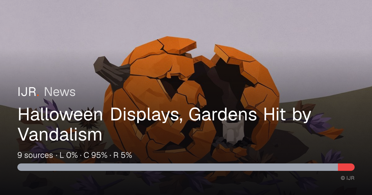 Halloween Displays, Gardens Hit by Vandalism — IJR News