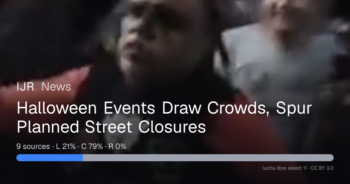 Halloween Events Draw Crowds, Spur Planned Street Closures — IJR News