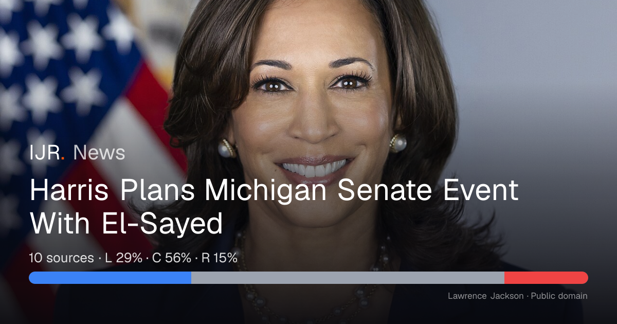 Harris Plans Michigan Senate Event With El-Sayed — IJR News