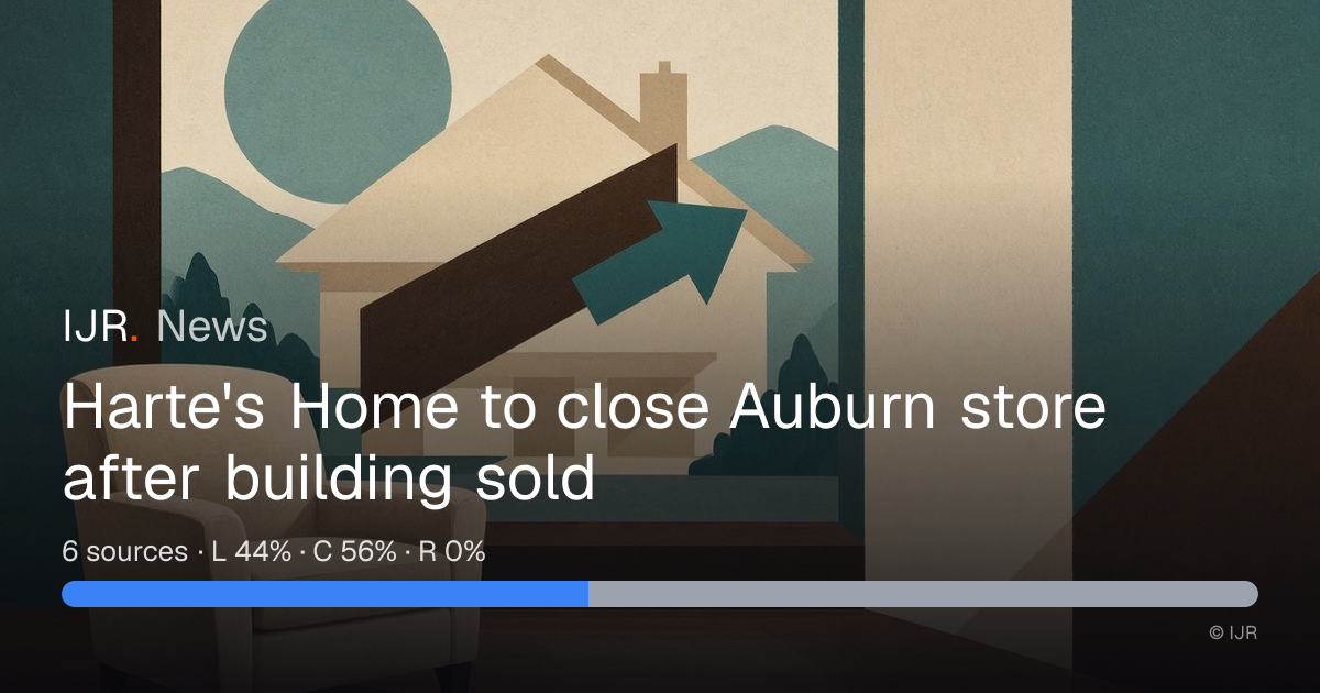 Harte's Home to close Auburn store after building sold — IJR News