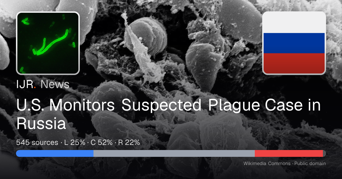 U.S. Monitors Suspected Plague Case in Russia — IJR News