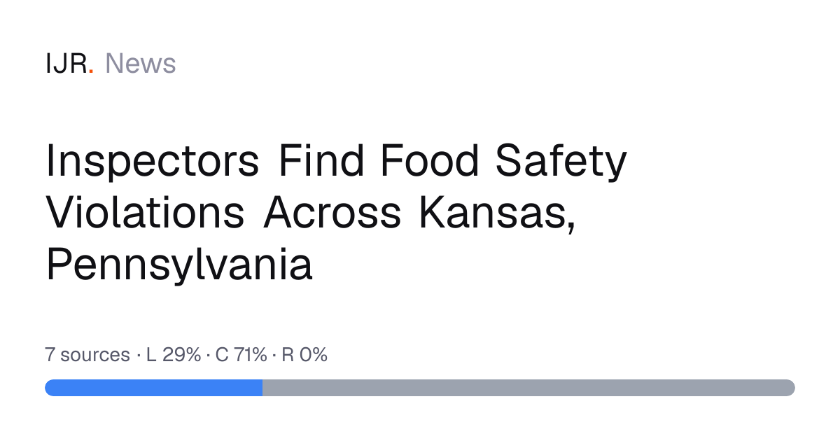 Inspectors Find Food Safety Violations Across Kansas, Pennsylvania ...