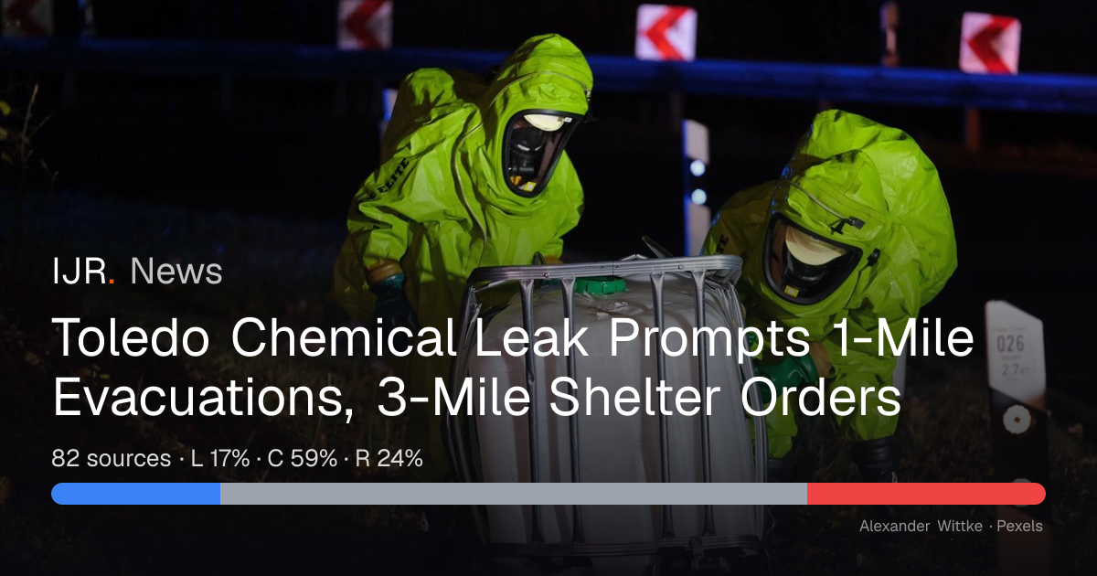 Toledo Chemical Leak Prompts 1-Mile Evacuations, 3-Mile Shelter Orders ...