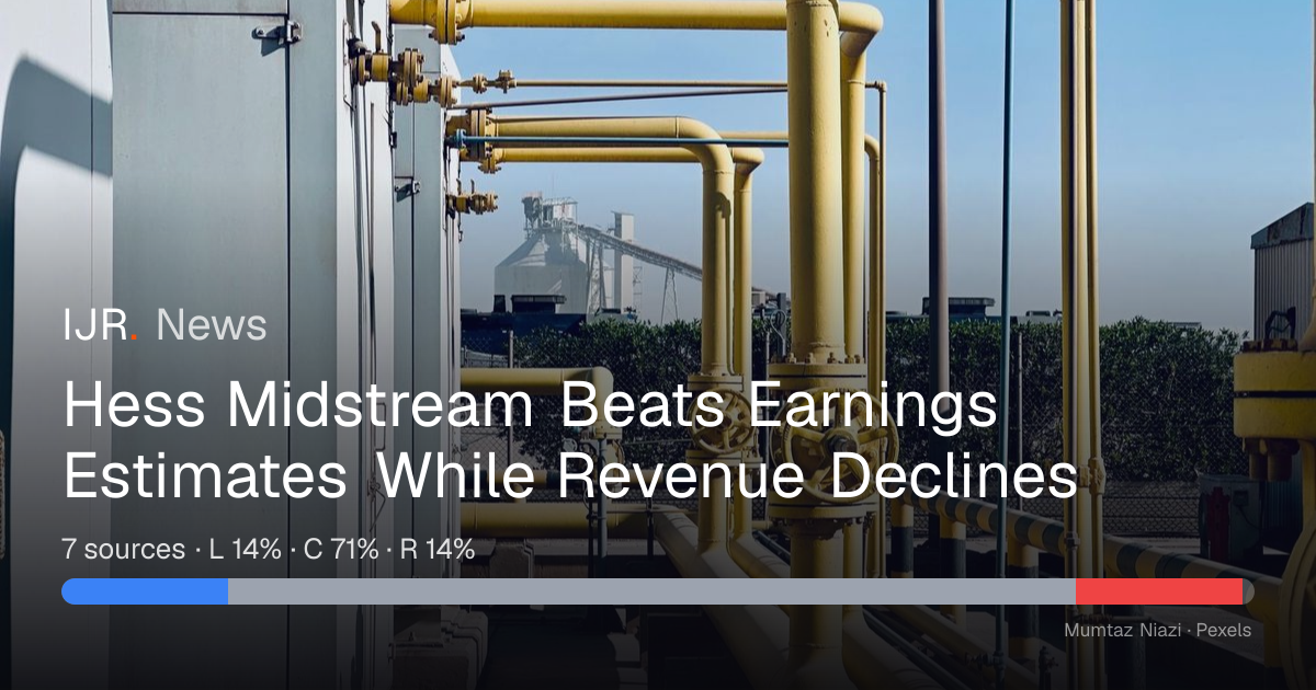 Hess Midstream Q3 Earnings Beat, Revenue Misses — IJR News