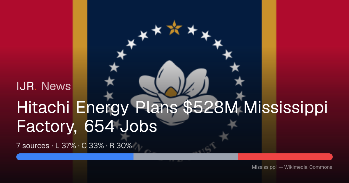 Hitachi Energy Plans $528M Mississippi Factory, 654 Jobs — IJR News