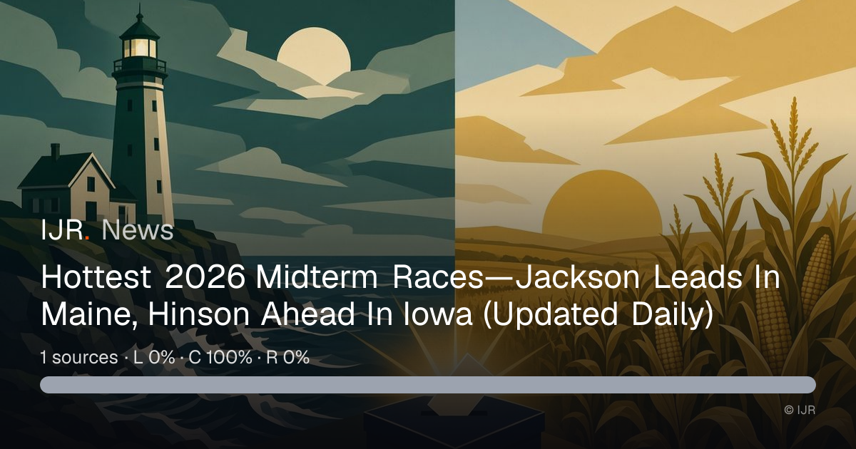 Hottest 2026 Midterm Races—Jackson Leads In Maine, Hinson Ahead In Iowa ...