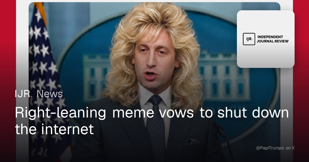 I'M SHUTTING DOWN THE INTERNET.😒😂😂😂 — IJR News