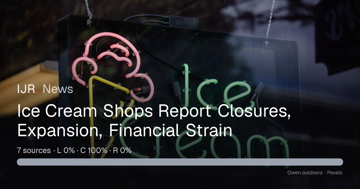 Ice Cream Shops Report Closures, Expansion, Financial Strain — IJR News