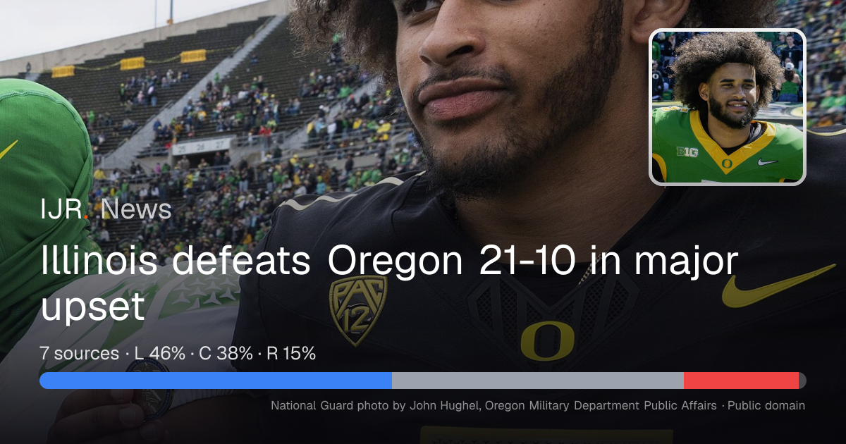 Illinois defeats Oregon 21-10 in major upset — IJR News