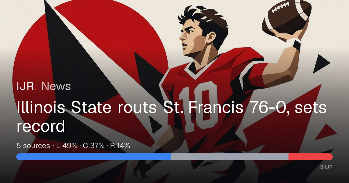 Illinois State routs St. Francis 76-0, sets record — IJR News