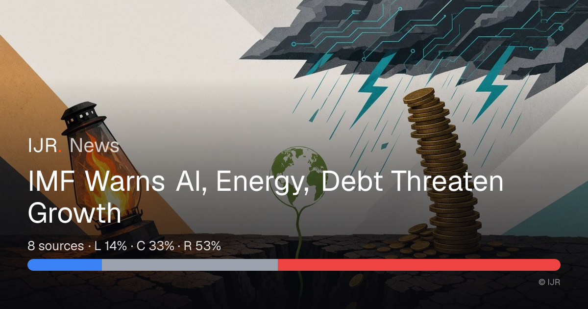 IMF Warns AI, Energy, Debt Threaten Growth — IJR News