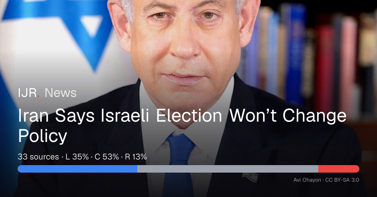 Iran Says Israeli Election Won’t Change Policy — IJR News