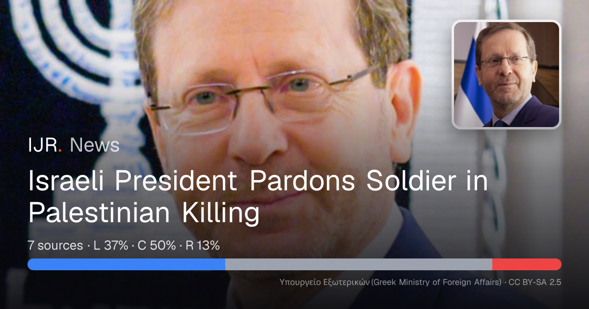 IJR News story with source-bias breakdown