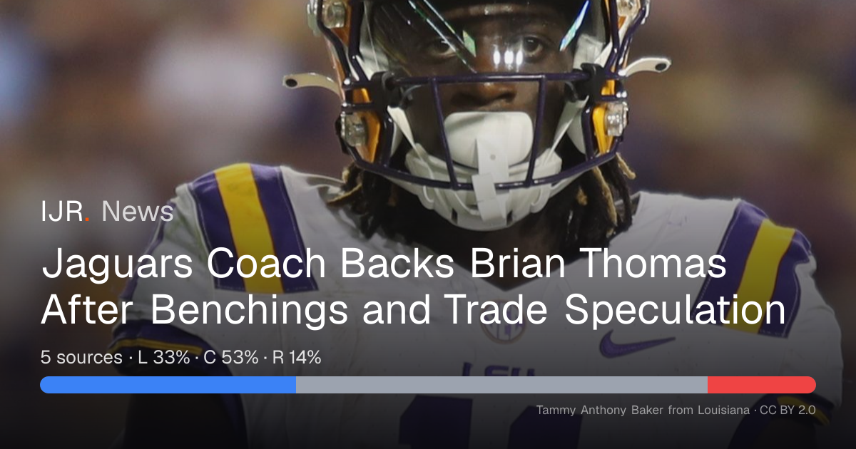 Jaguars Coach Expects Brian Thomas to Contribute — IJR News