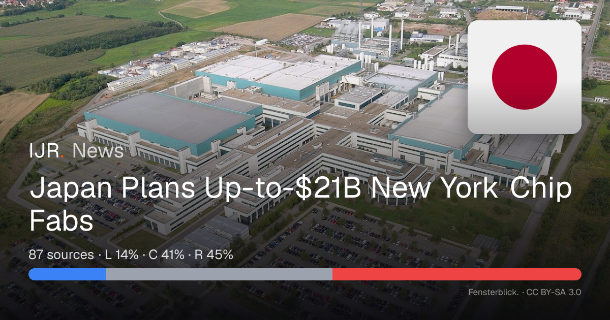 Japan Plans Up-to-$21B New York Chip Fabs — IJR News