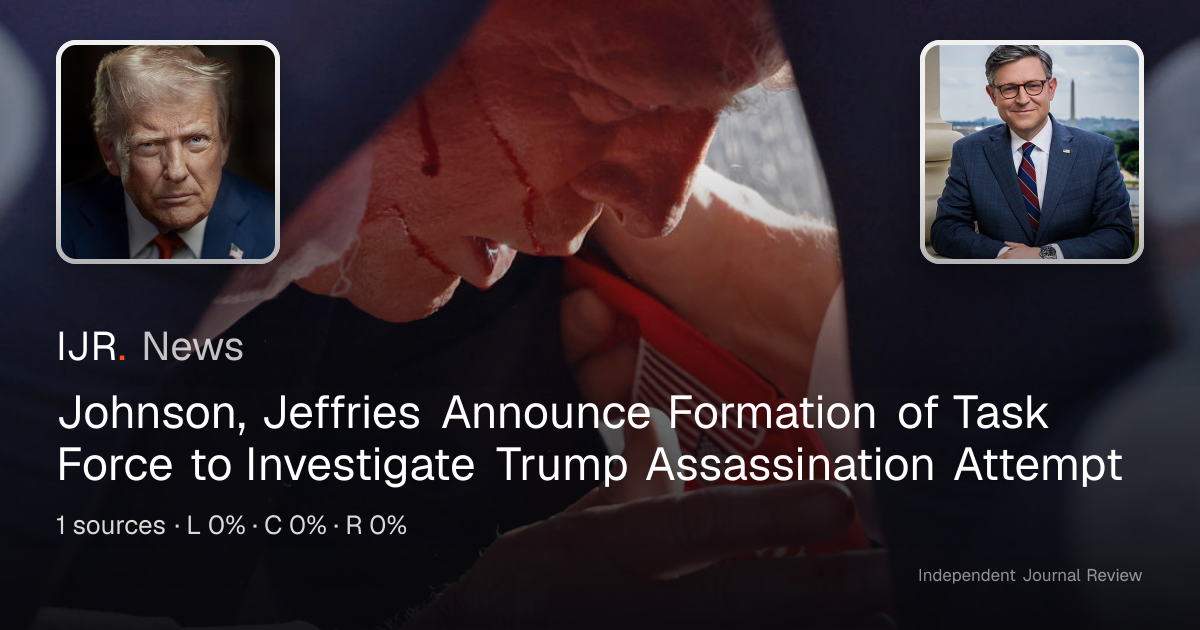 Johnson, Jeffries Announce Formation of Task Force to Investigate Trump ...