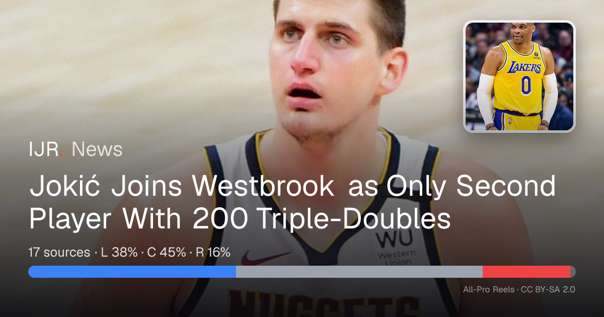 Jokić Joins Westbrook as Only Second Player With 200 Triple-Doubles ...