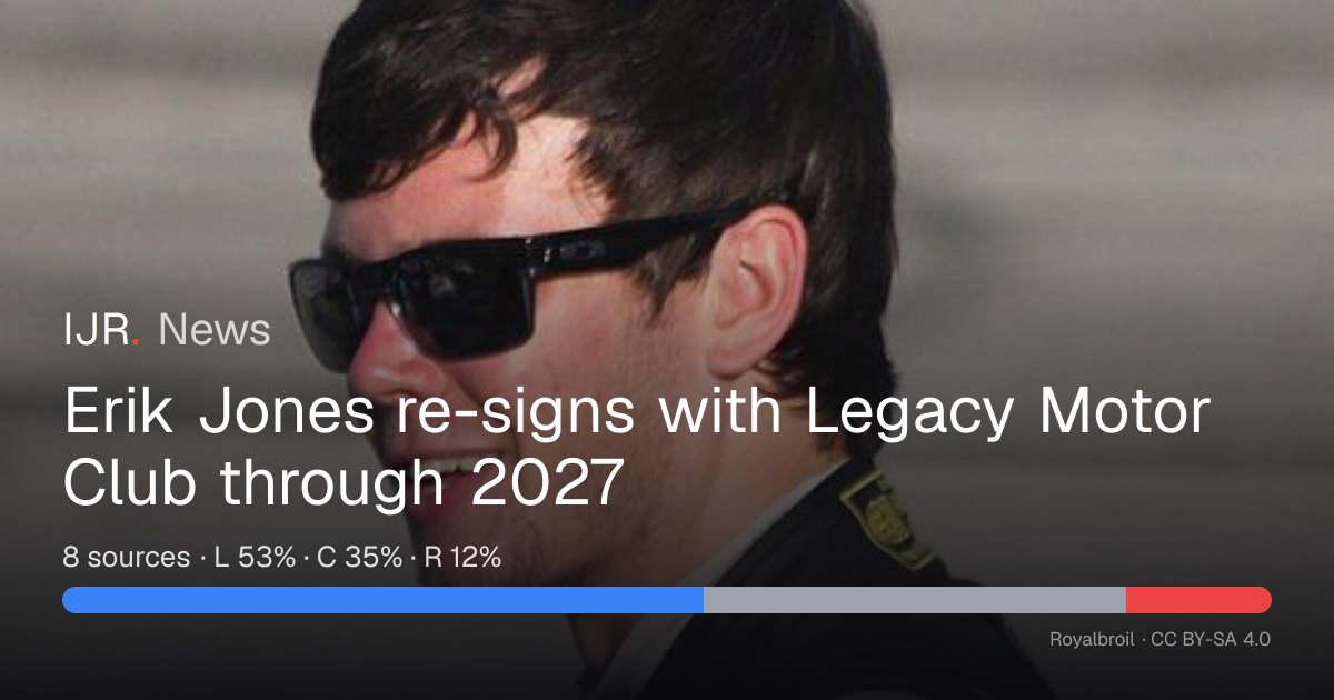 Erik Jones re-signs with Legacy Motor Club through 2027 — IJR News