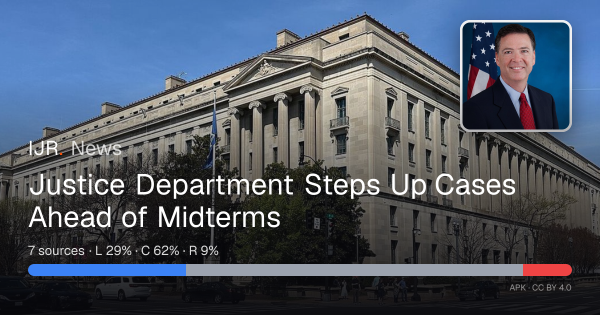 Justice Department Steps Up Cases Ahead of Midterms — IJR News