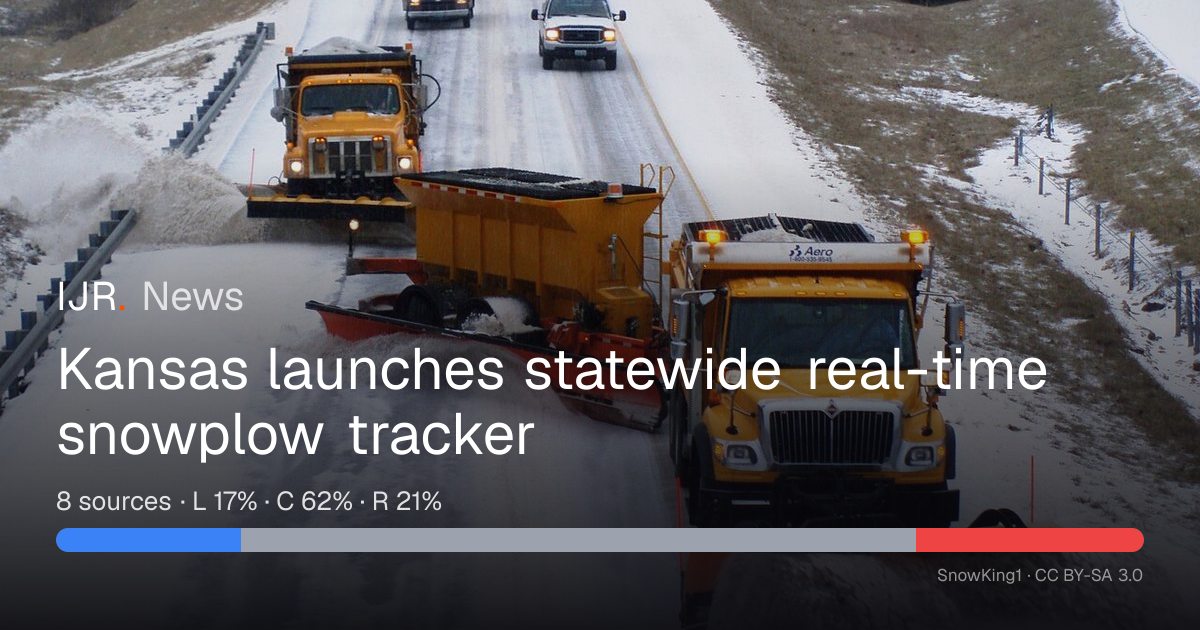 Kansas launches statewide real-time snowplow tracker — IJR News