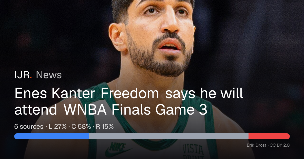 Kanter Freedom plans WNBA Finals Game 3 visit — IJR News