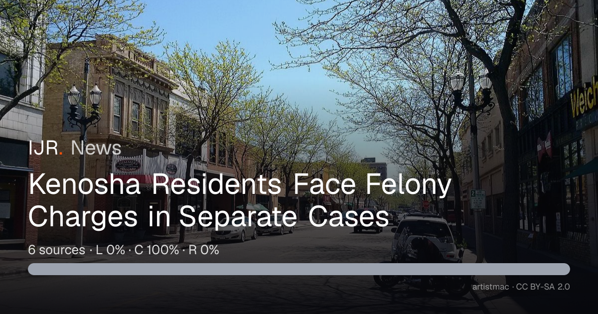 Kenosha Residents Face Felony Charges in Separate Cases — IJR News