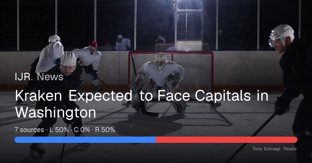 Preview favors Capitals puck line versus Kraken — IJR News