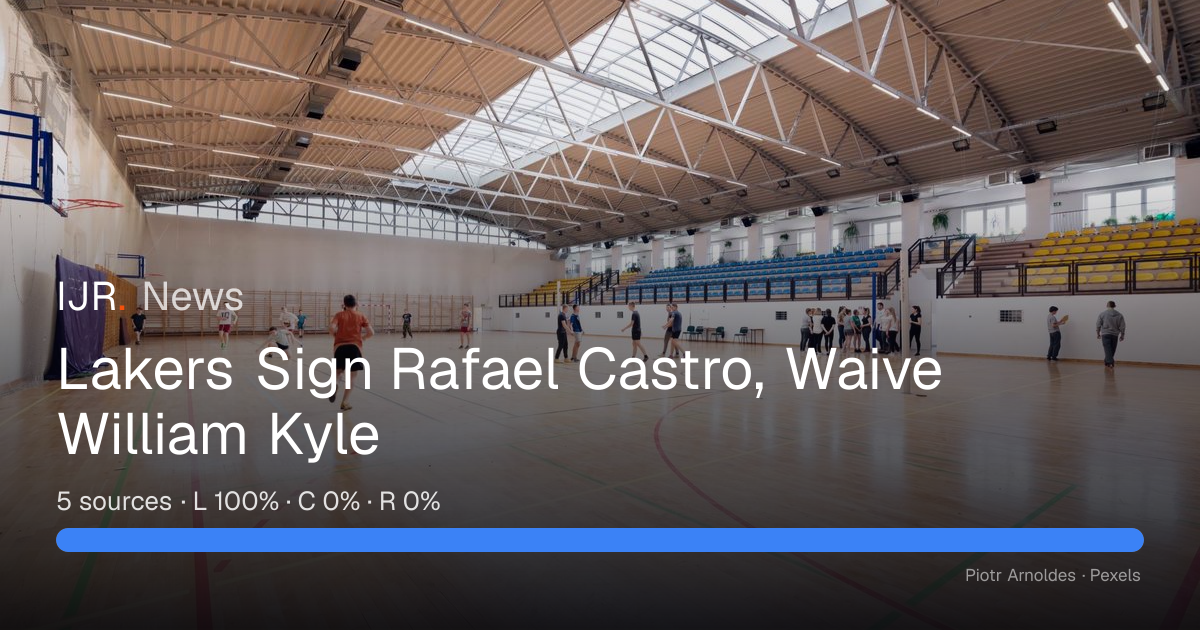 Lakers Sign Rafael Castro, Waive William Kyle — IJR News