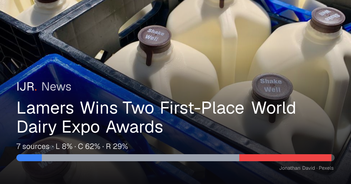 Lamers Wins Two First-Place World Dairy Expo Awards — IJR News