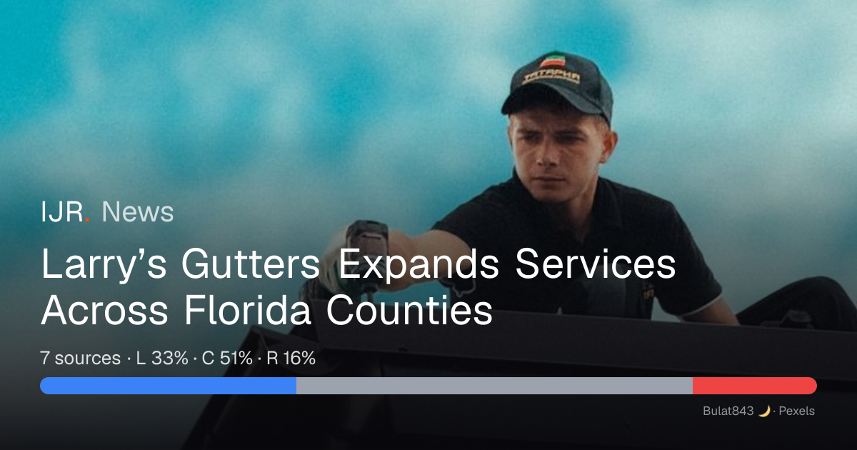 Larry’s Gutters Expands Services Across Florida Counties — IJR News