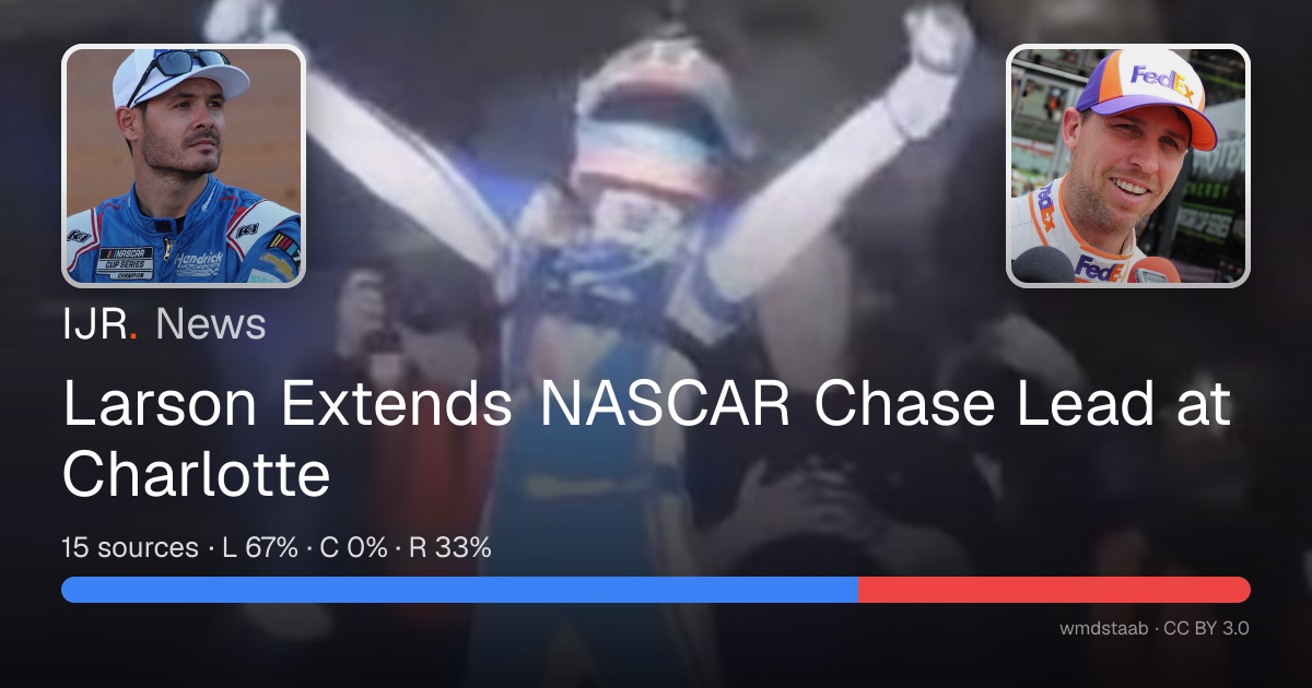 Larson Extends NASCAR Chase Lead at Charlotte — IJR News