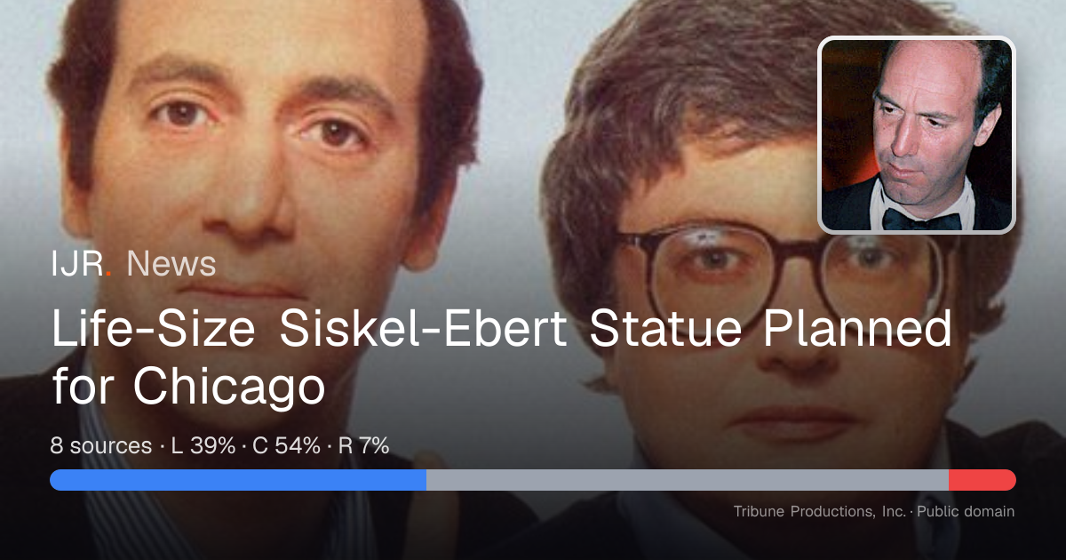 Life-Size Siskel-Ebert Statue Planned for Chicago — IJR News