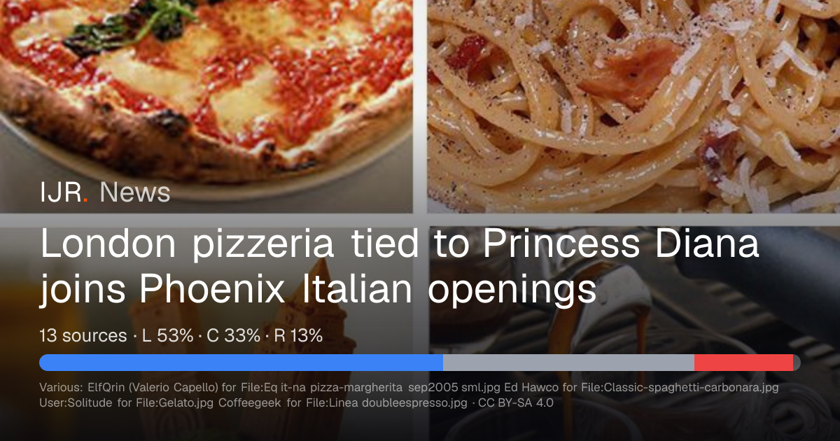 Phoenix, London Restaurants Join Italian Dining Roundup — IJR News