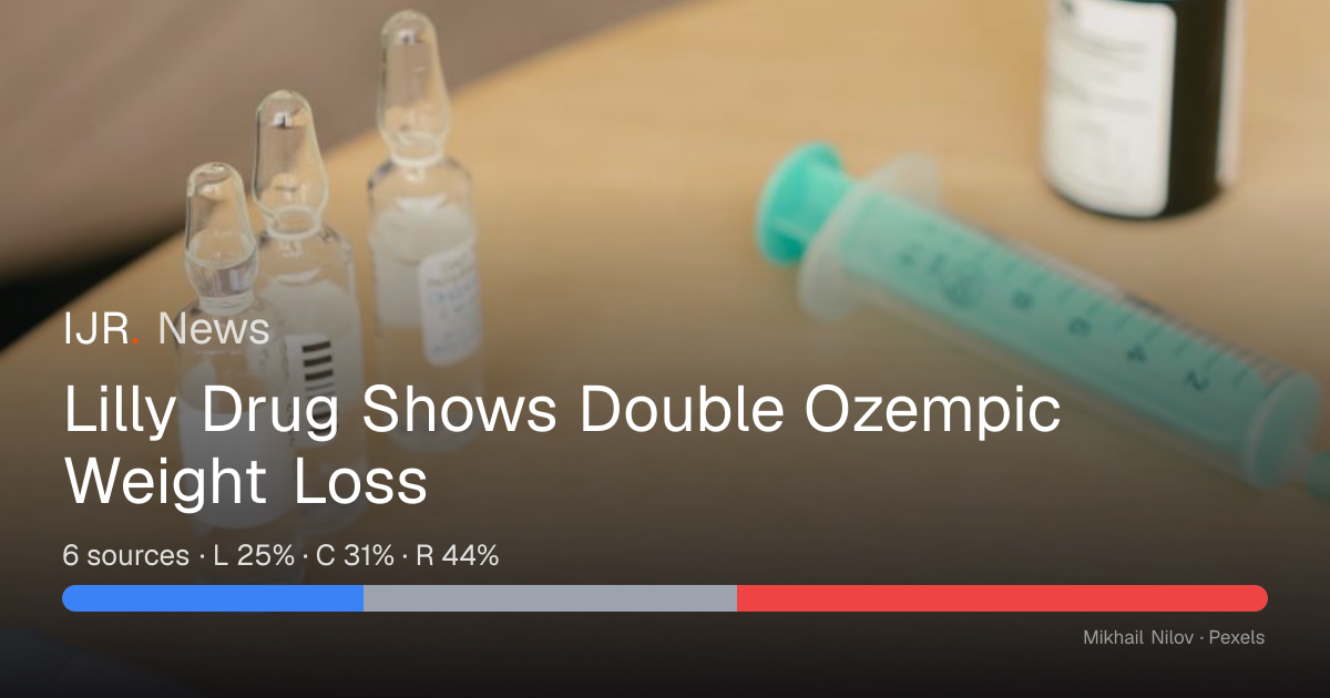 Lilly Drug Shows Double Ozempic Weight Loss
