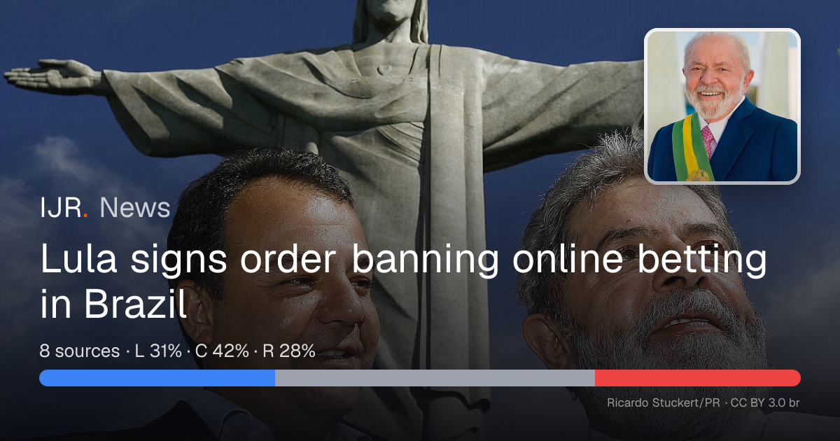 Lula signs order banning online betting in Brazil — IJR News