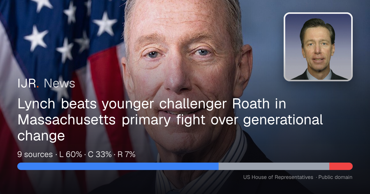 Lynch beats younger challenger Roath in Massachusetts primary fight ...