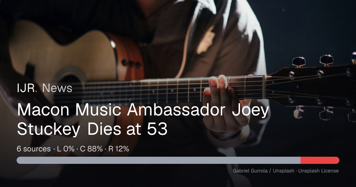 Macon Music Ambassador Joey Stuckey Dies at 53 — IJR News
